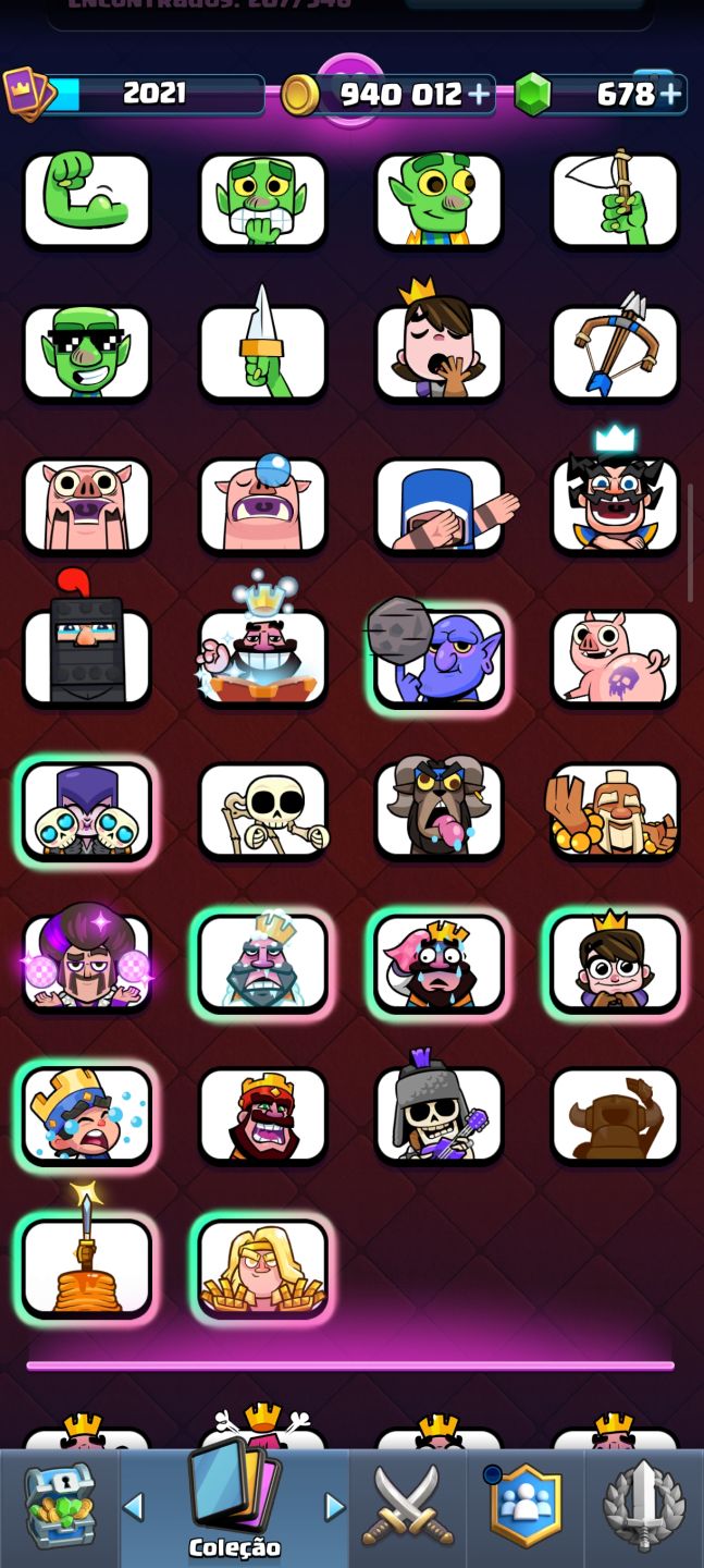 Conta Clash Royale bem encaminhada
