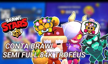 Conta Brawl Stars SEMI FULL UPADA 84K DE TROFÉUS