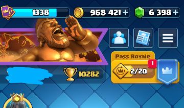 CONTA DE CLASH ROYALE + GEMAS