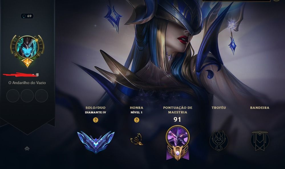 Conta LoL Diamante 4