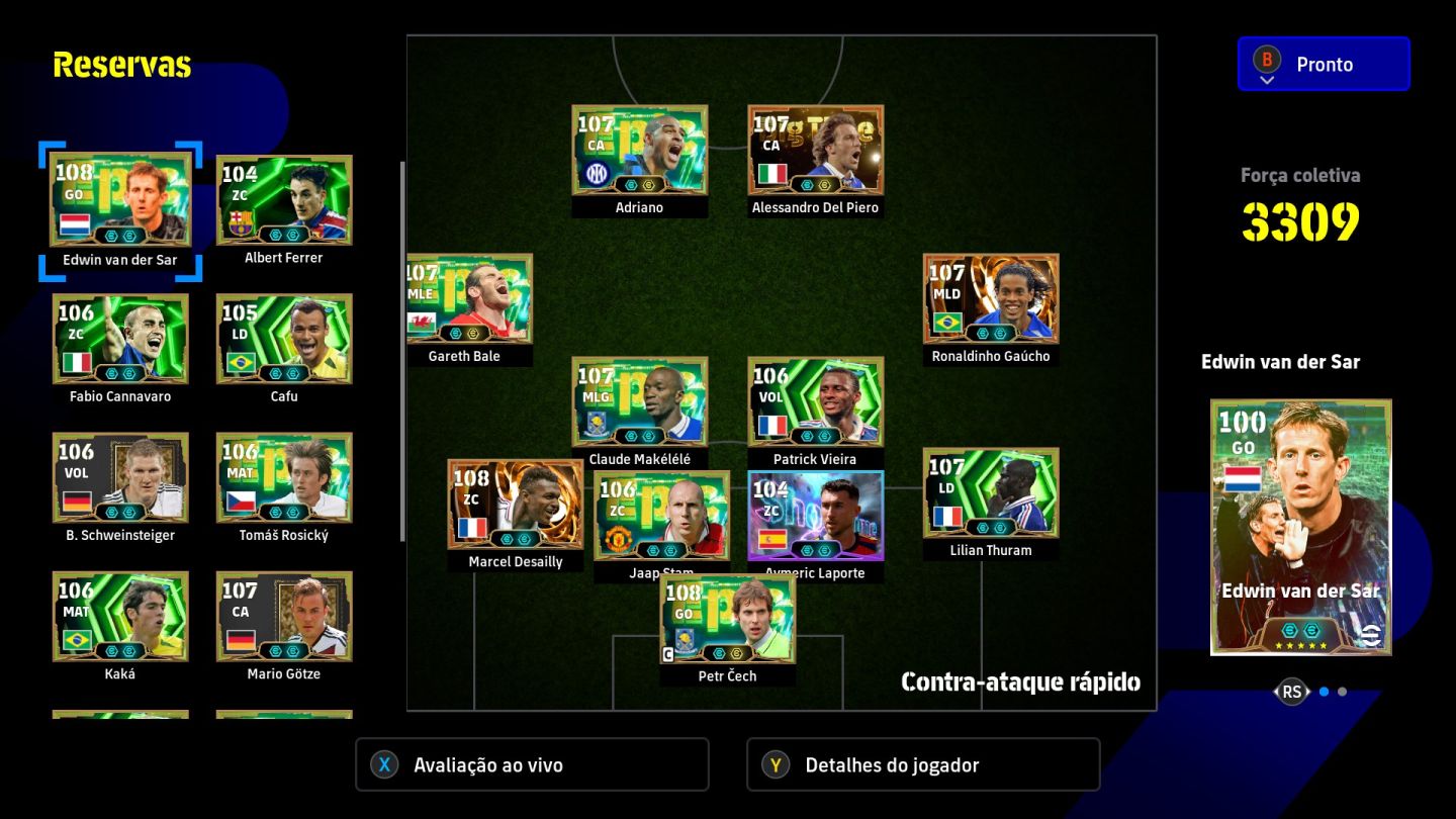 Conta efootball top forca coletiva 3309