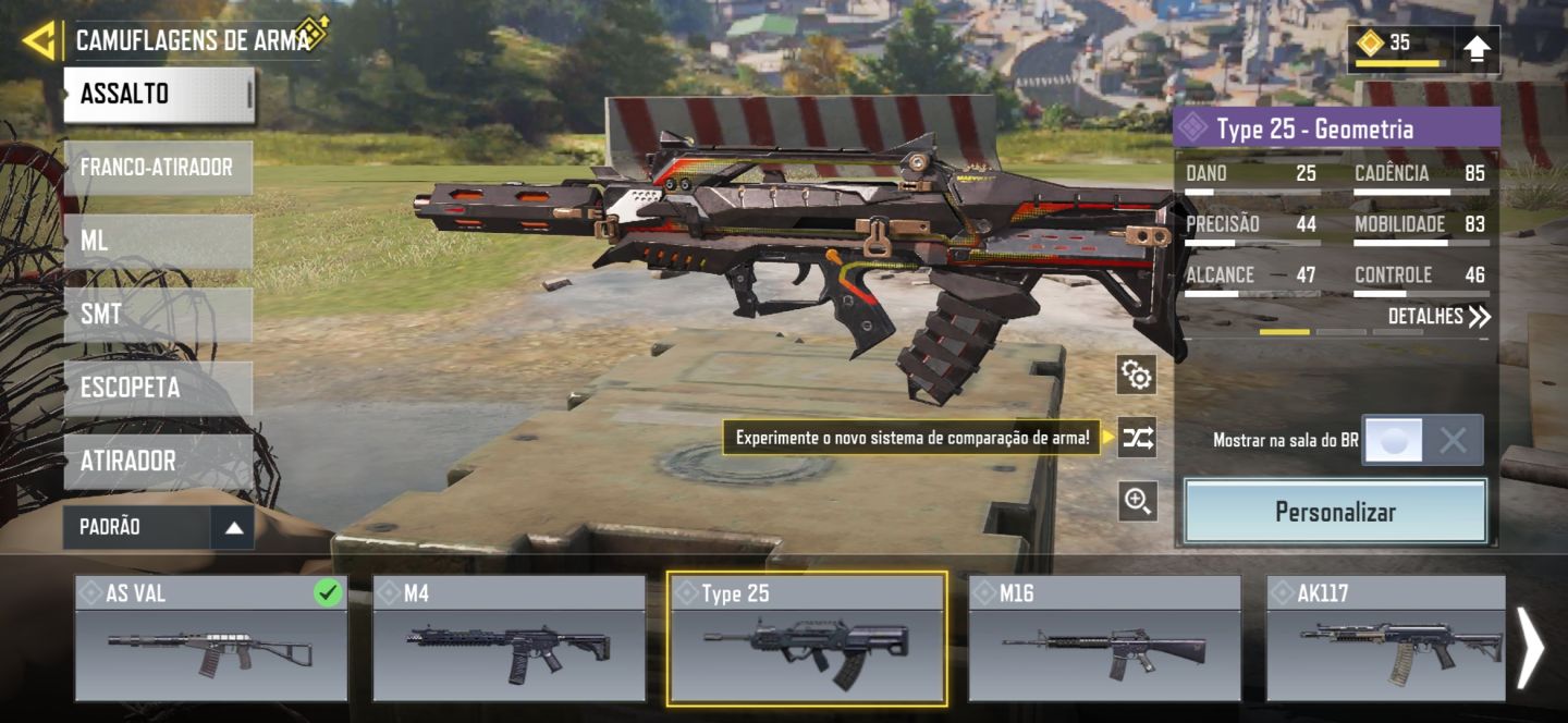 Conta COD Mobile com várias skins raras