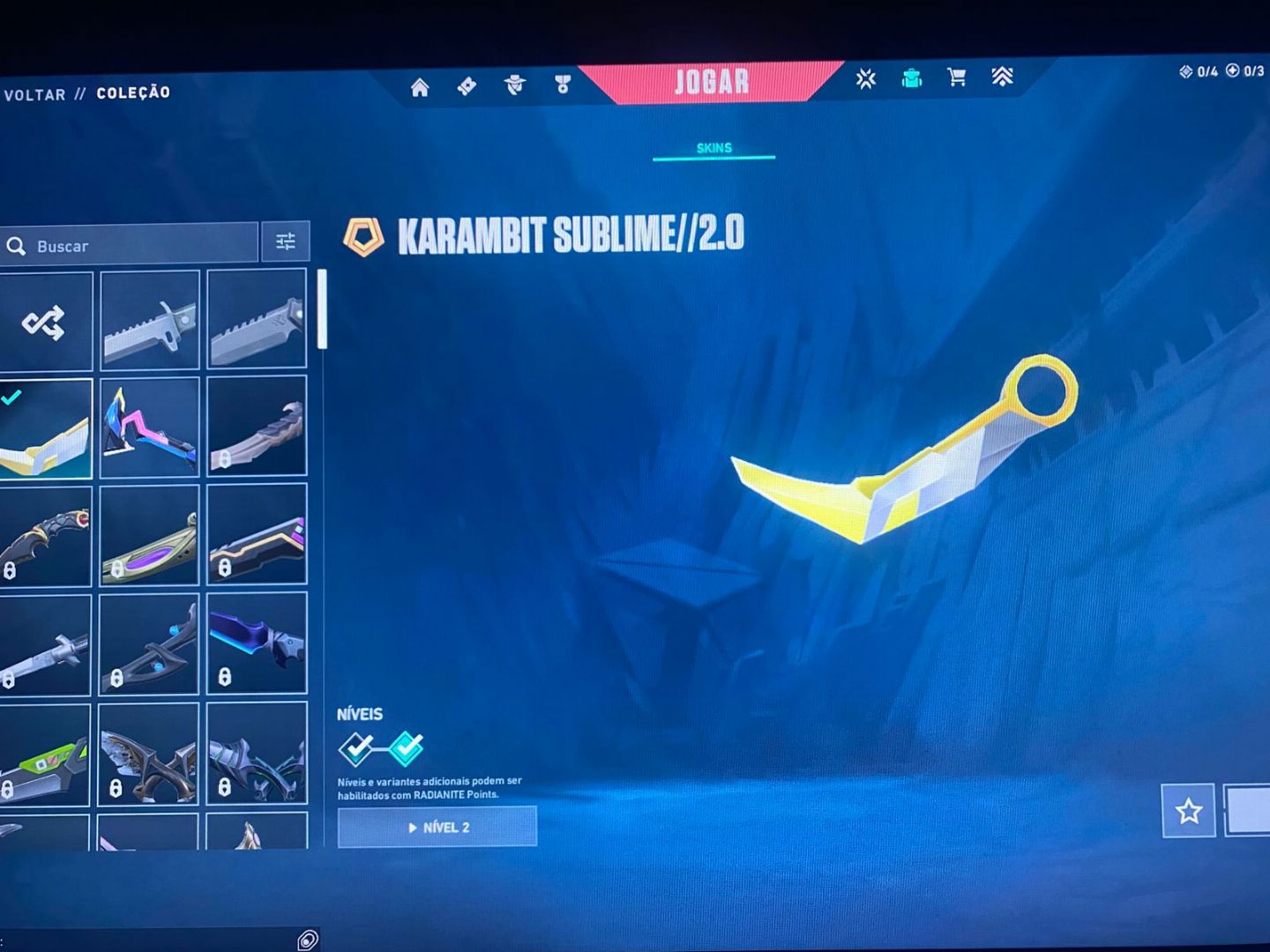 CONTA VALORANT SKINS VANDAL PHANTOM FACA E GESTOS (LER DESCRIÇÃO DO PRODUTO!!!)