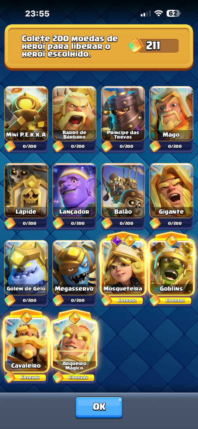 CONTA CLASH ROYALE BEM UPADA NO PRECINHO!!! com 14kbde troféu e 23 evos