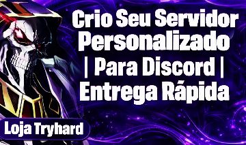 Crio Seu Servidor Personalizado | Para Discord | Entrega Rapida
