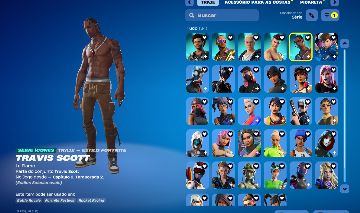 CONTA DE FOTNITE MUITO RARA COM TRAVIS SCOTT!