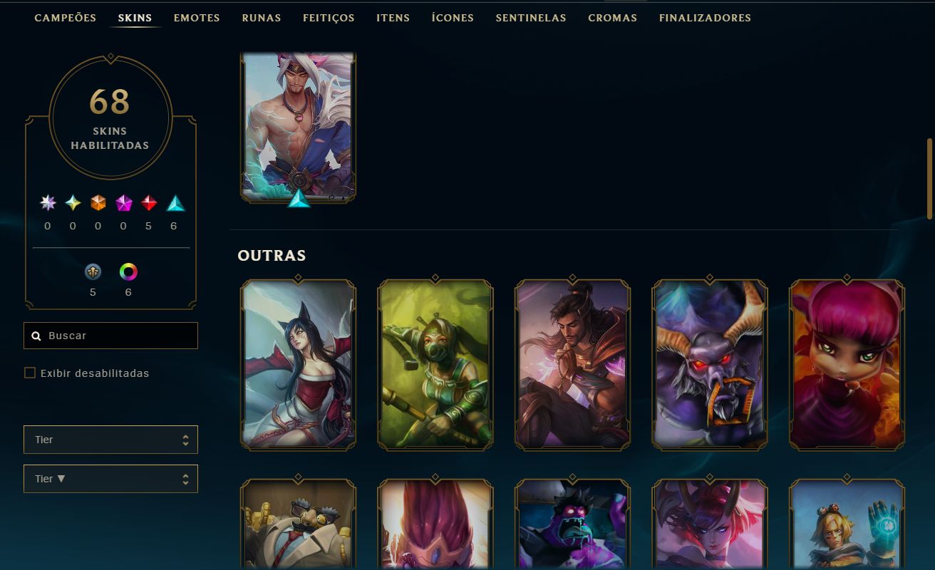 CONTA MESTRE 200PDL+ / 68 SKINS / LV 64 / FULL ACESSO AOS DADOS