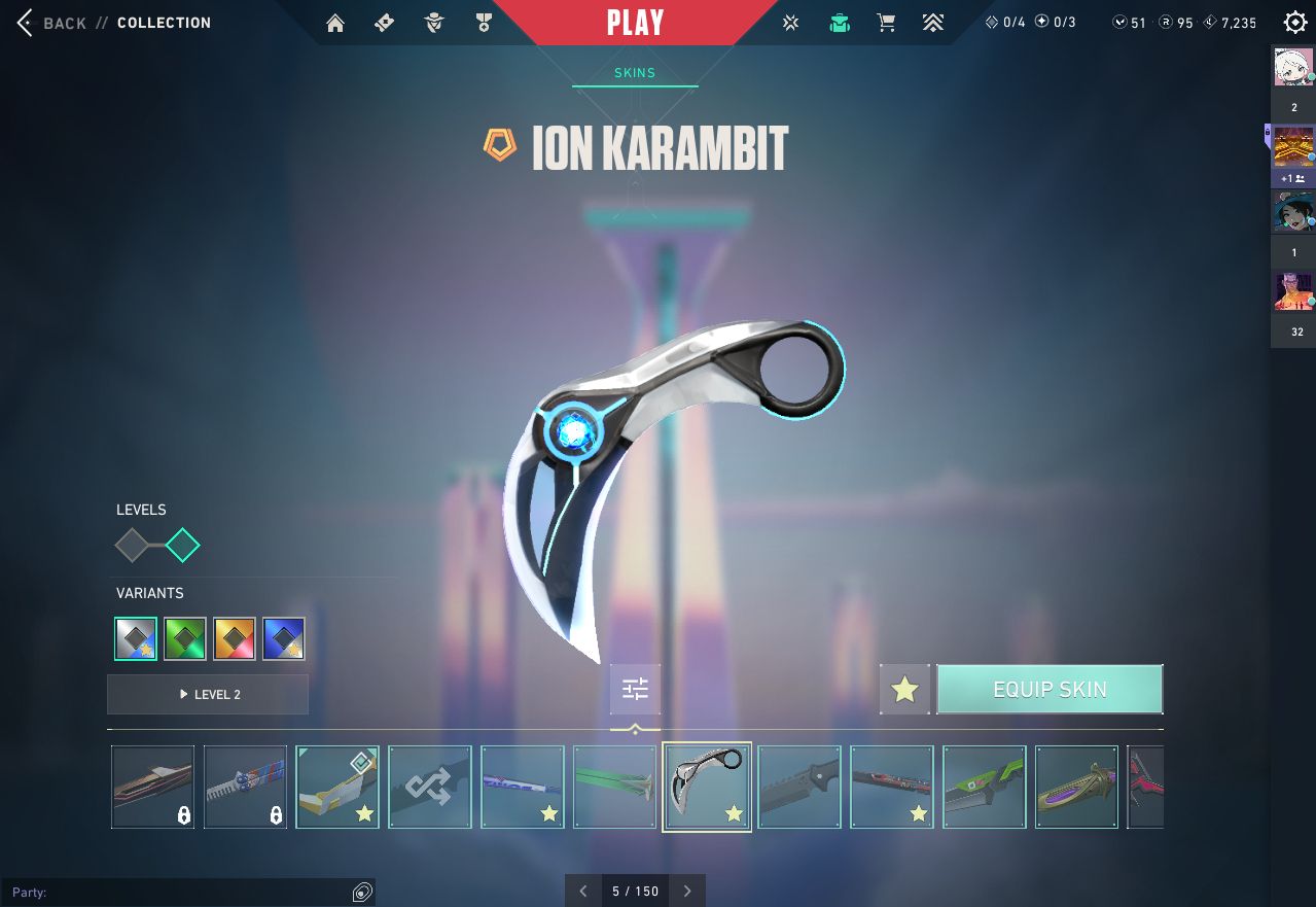 CONTA VALORANT COM 16 SKINS(Não contando de passe)