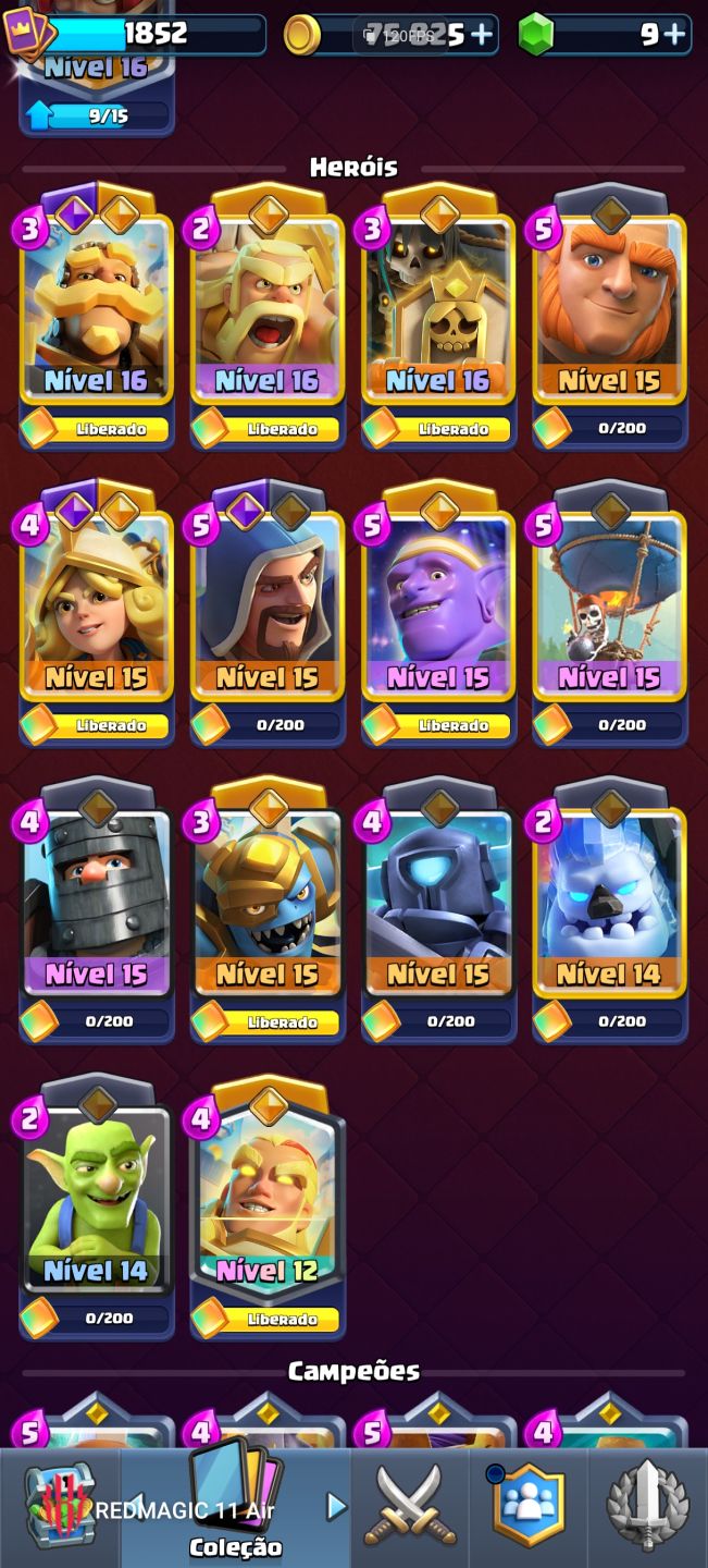 Conta Clash Royale LVL 16 14k troféus