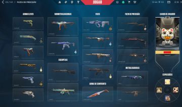 Conta Valorant com algumas skins de Vandal e Phantom