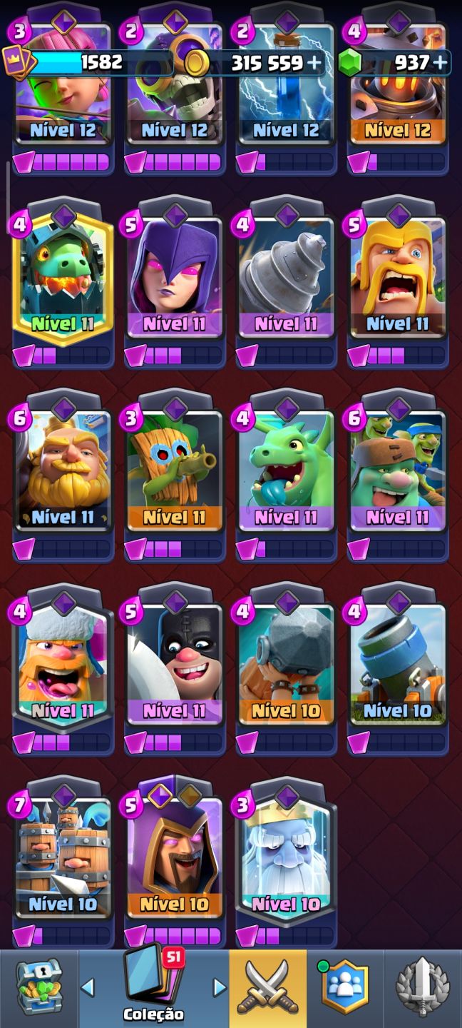 Conta Brawl Stars e Clash Royale Top, 24K Brawl, e 11K Clash.