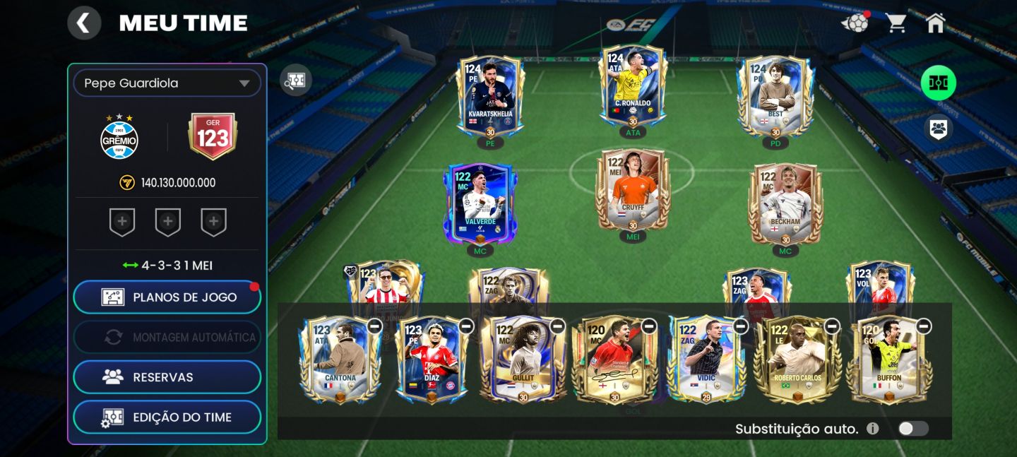 Conta FIFA mobile ger 123/126 conta gemada antiga