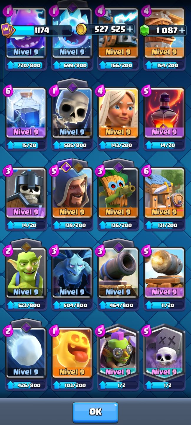 Conta Clash Royale 6300 troféus