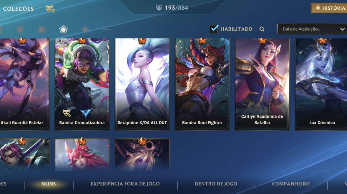 CONTA WILD RIFT MAIN AHRI E AKALI + Croma mítico Yuumi
