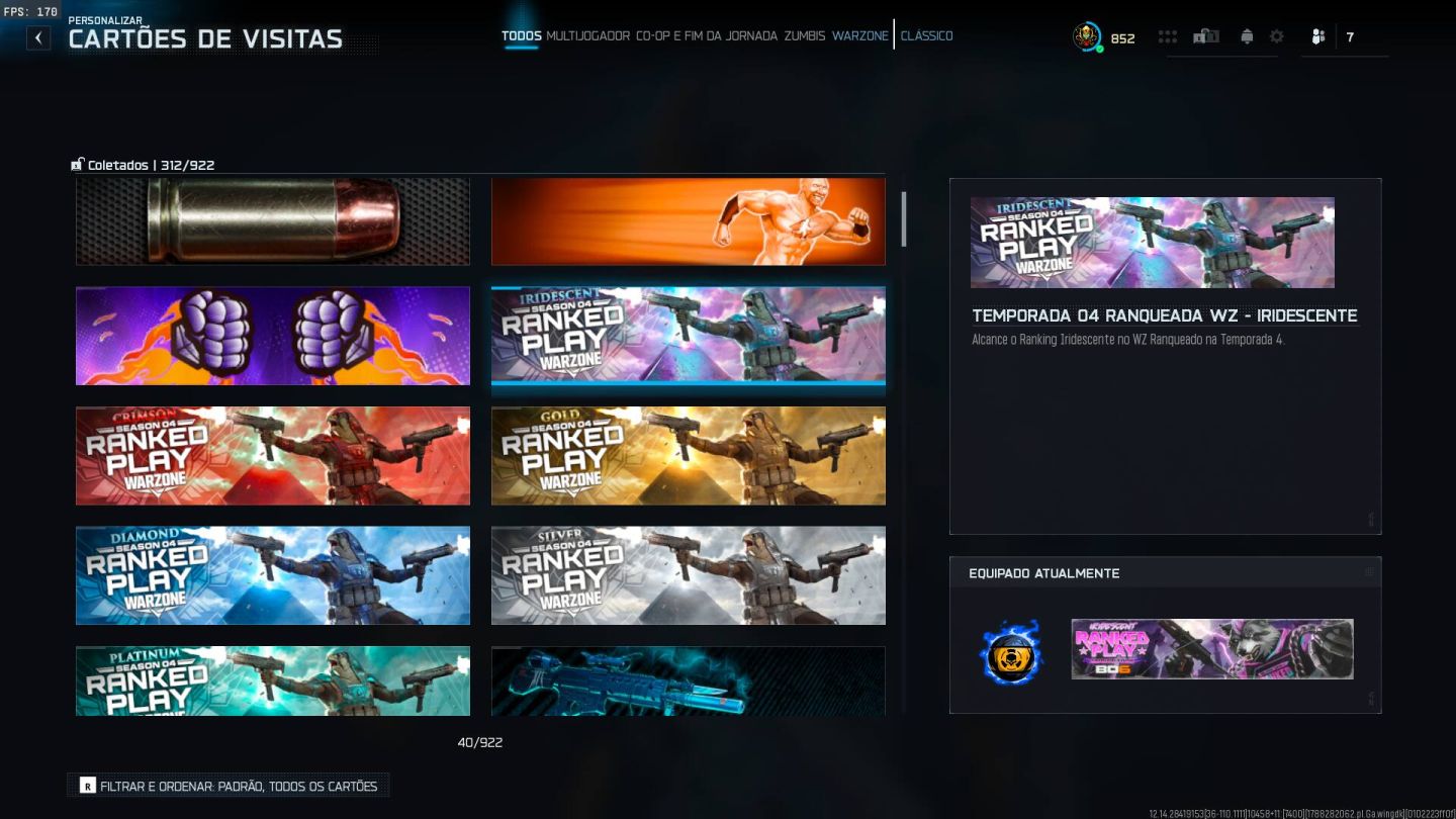 Conta De Warzone Com 10 Nukes - IRIDESCENTE MULTIPLAYER E WARZONE