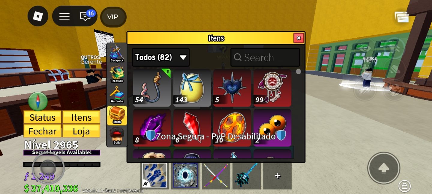 Conta quase lv +3000, blox fruits+ dragon permanente