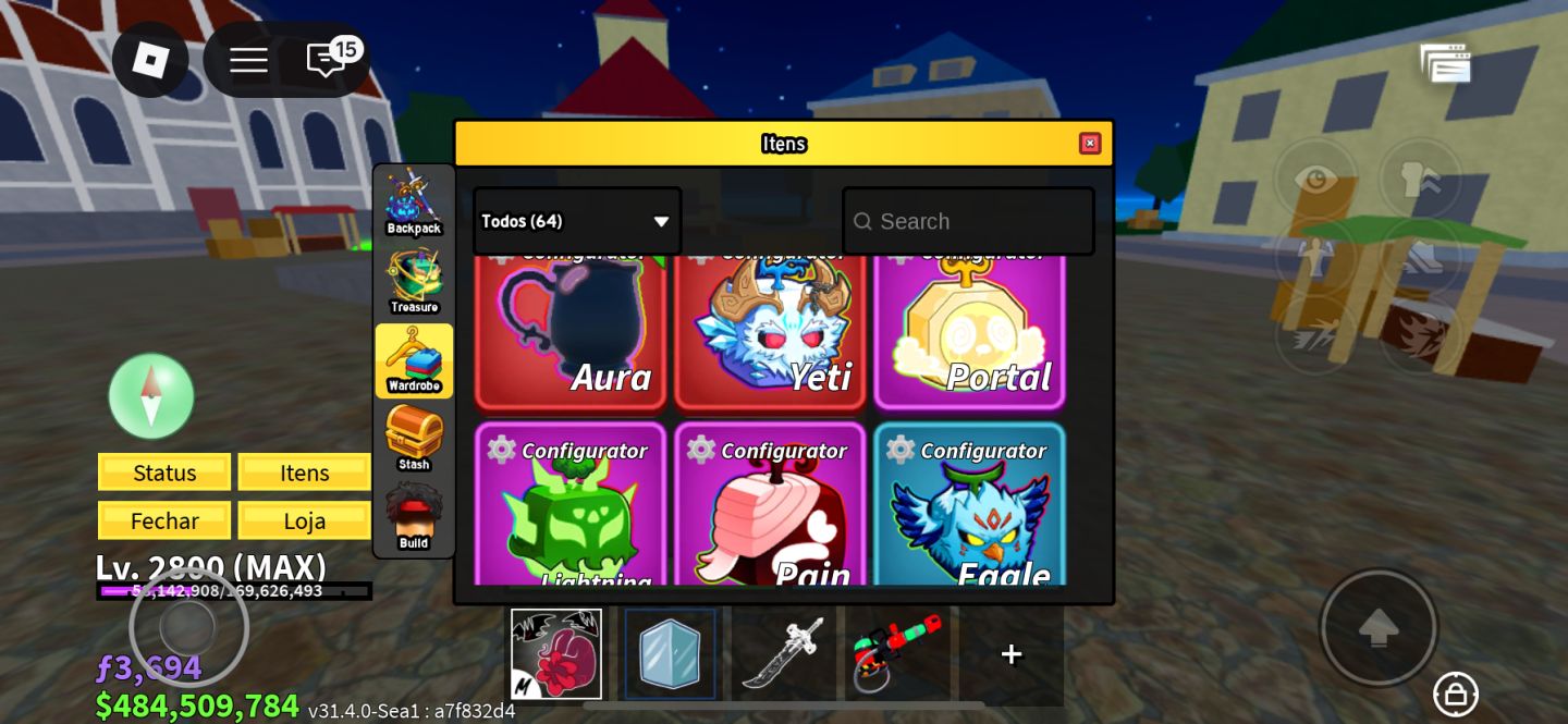 CONTA DE BLOX FRUIT BEM VALORIZADA COM MUITAS COISAS