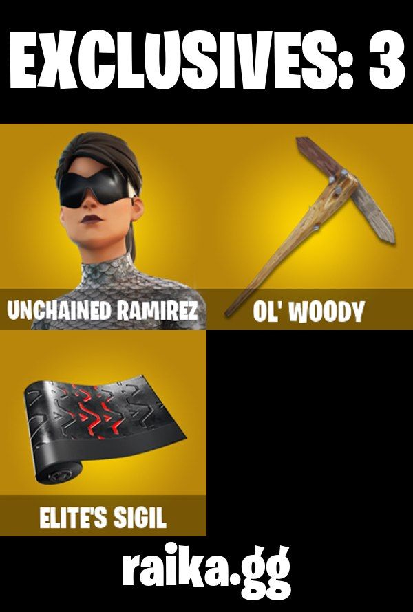 80 skins | Unchained Ramirez 1700 VBucks