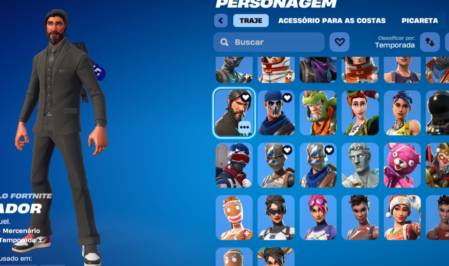 CONTA FORTNITE 400+ SKINS COM JOHN WICK PACK FUNDADOR STW MAKO OMEGA FULL ETC...