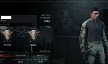 CONTA Arena Breakout Infinite - Total 55 M | Skin Armas | Acesso total - N24