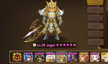 Bruiser Starter Summoners War Jagger + Pônei de Luz