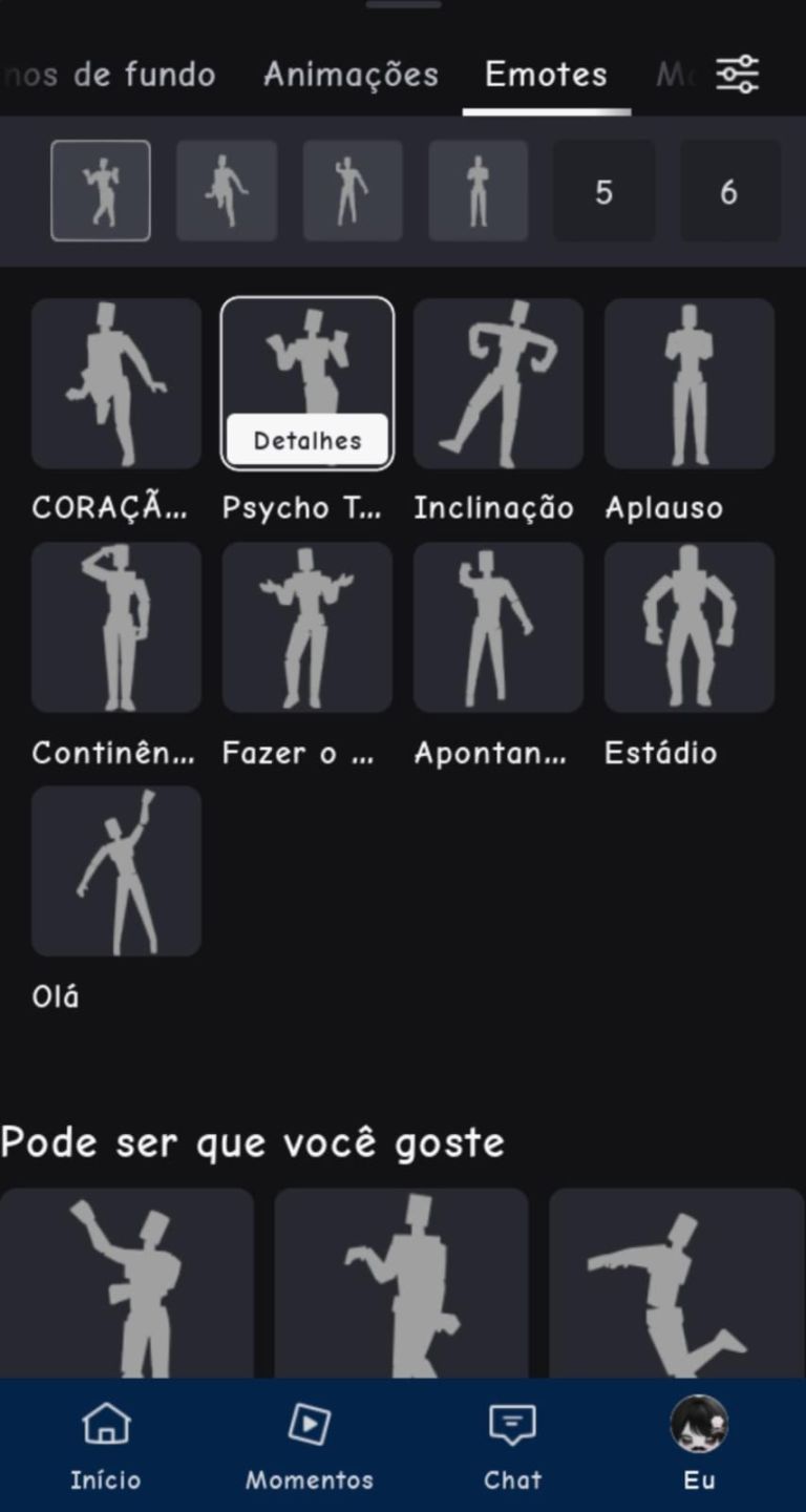 CONTA FEMININA ROBLOX