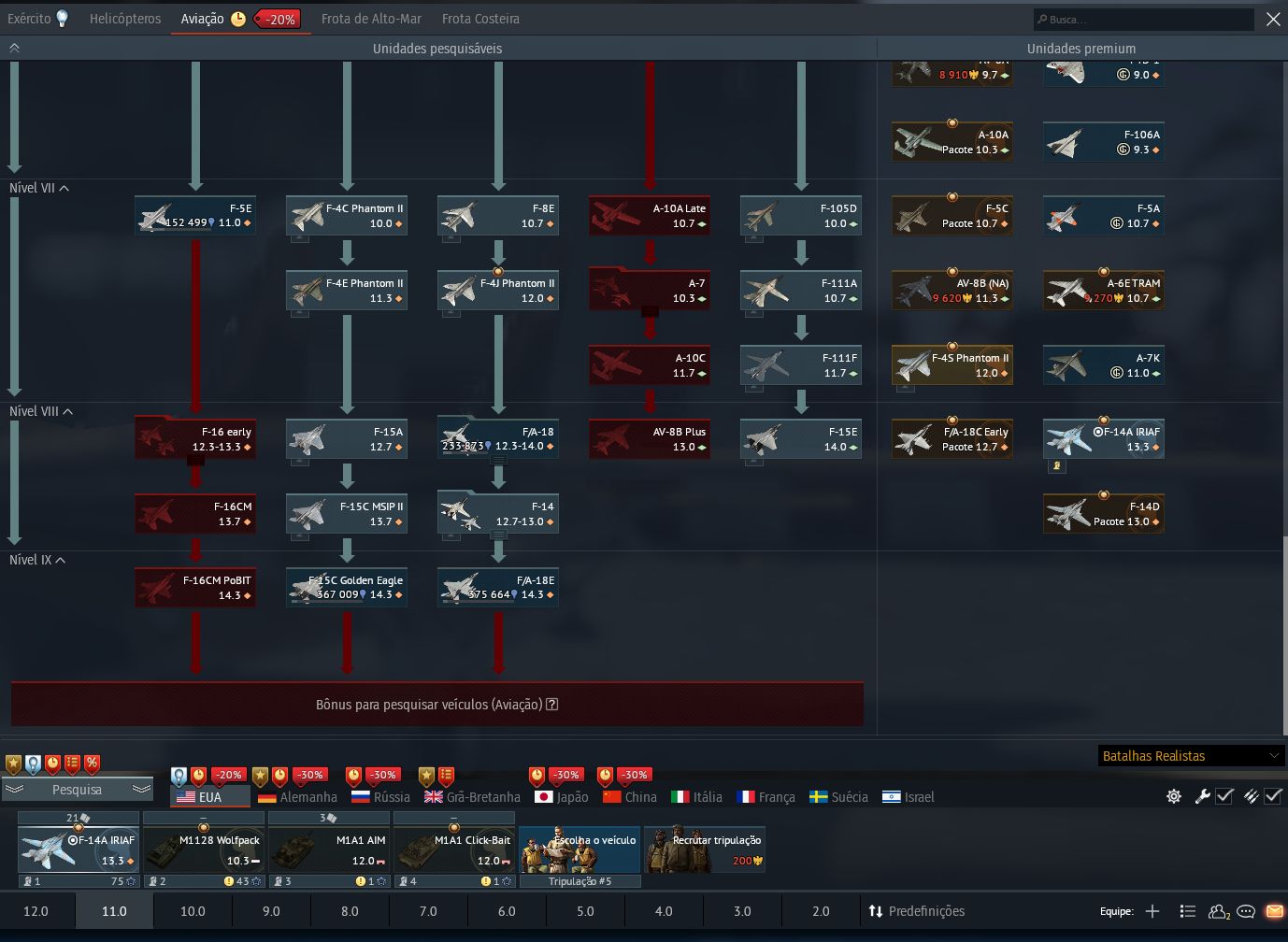 CONTA DE WAR THUNDER LEVEL 100