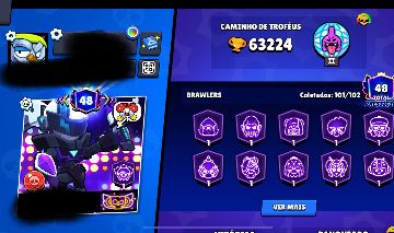 Conta Braw star Rara com muita coisa