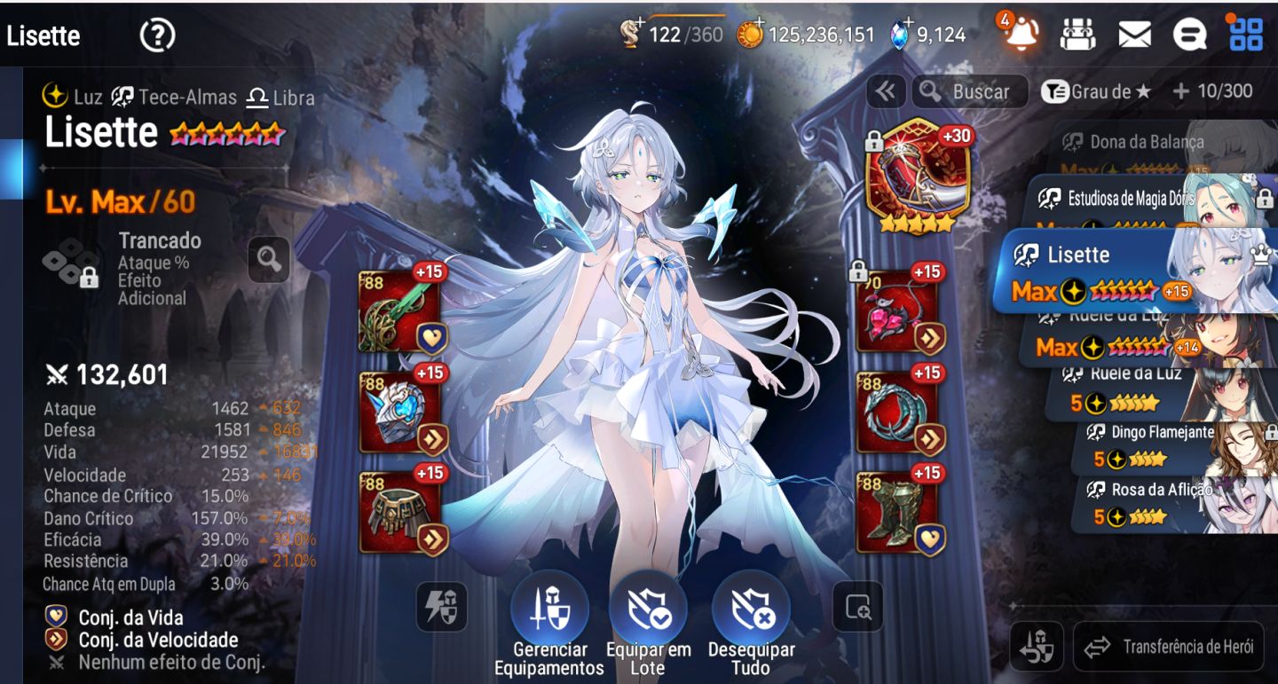 Conta EPIC SEVEN end-game