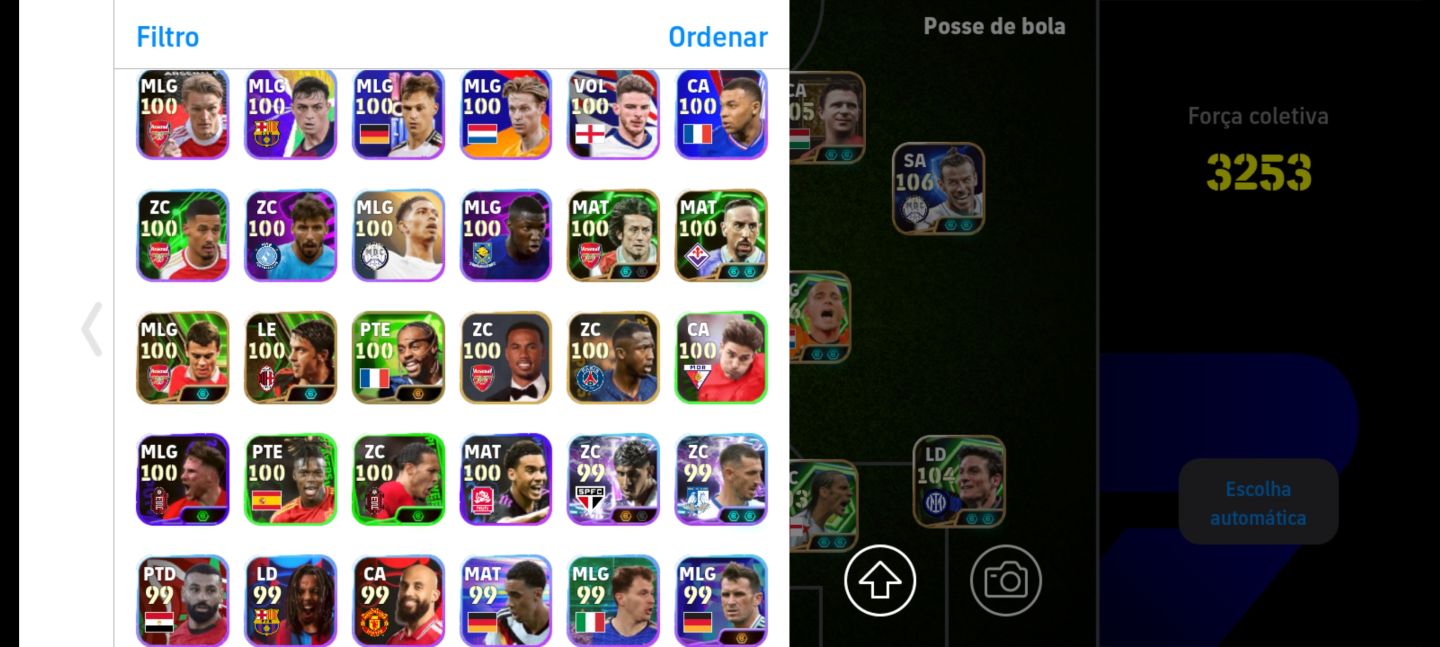 CONTA EFOOTBALL 3253 DE FORÇA! ELENCO ABSURDO, SÓ BRABO!