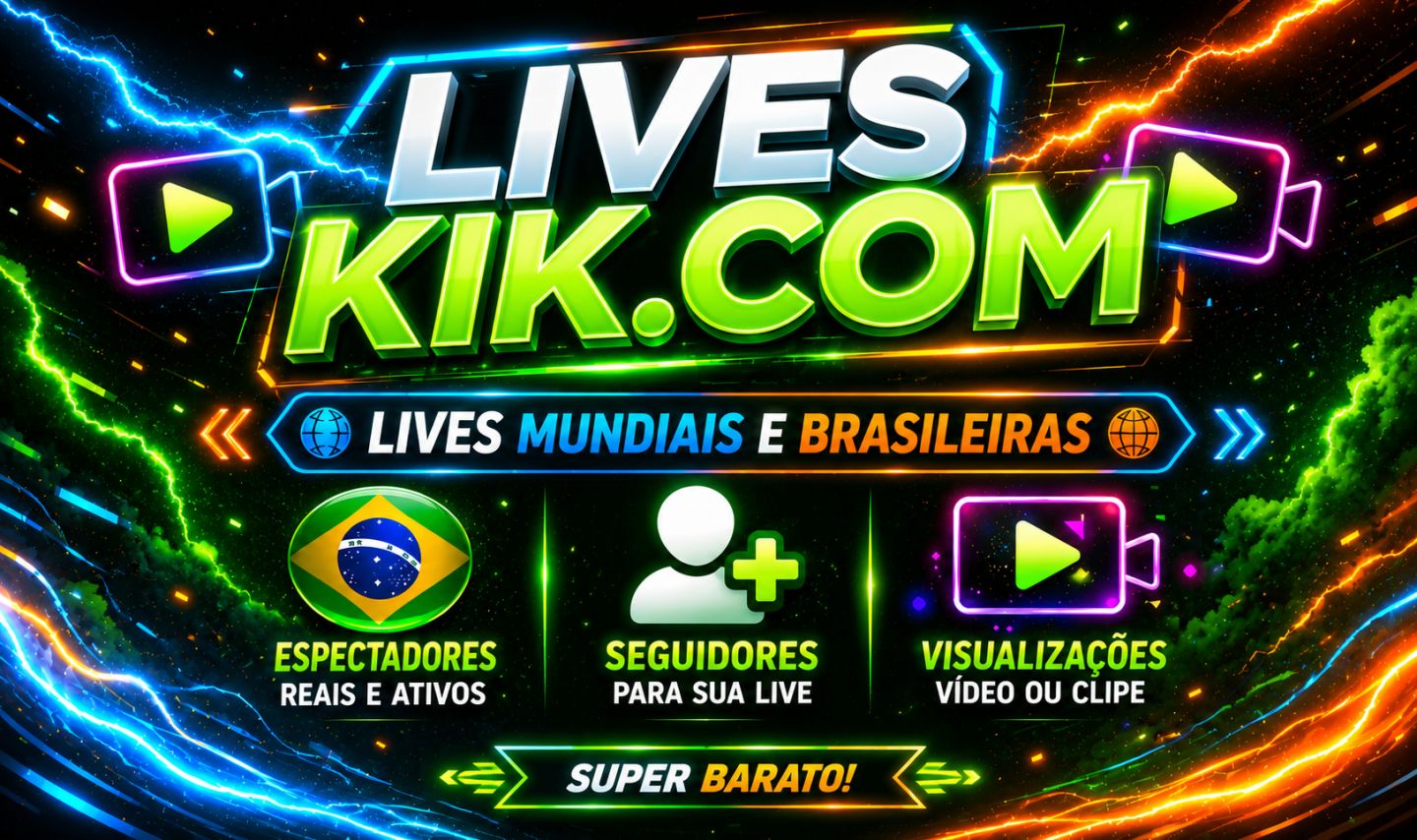 KIK Lives Brazil, Espectadores BR ao vivo, Seguidores e Views de Qualidade.