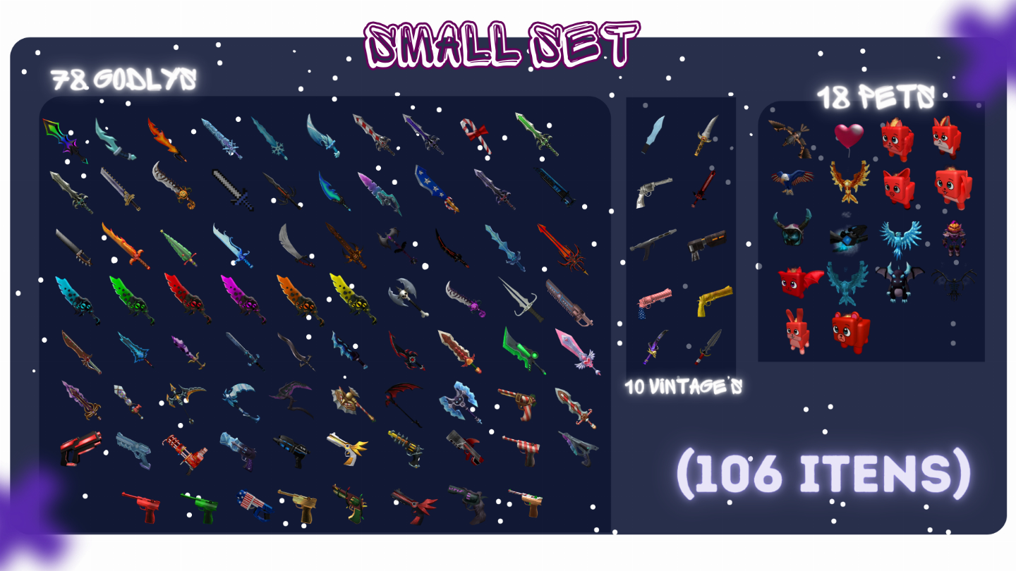 | PROMOÇÃO | HIGH TIER, SETS & GODLYS - MURDER MYSTERY 2 (MM2) SETS NOVOS!