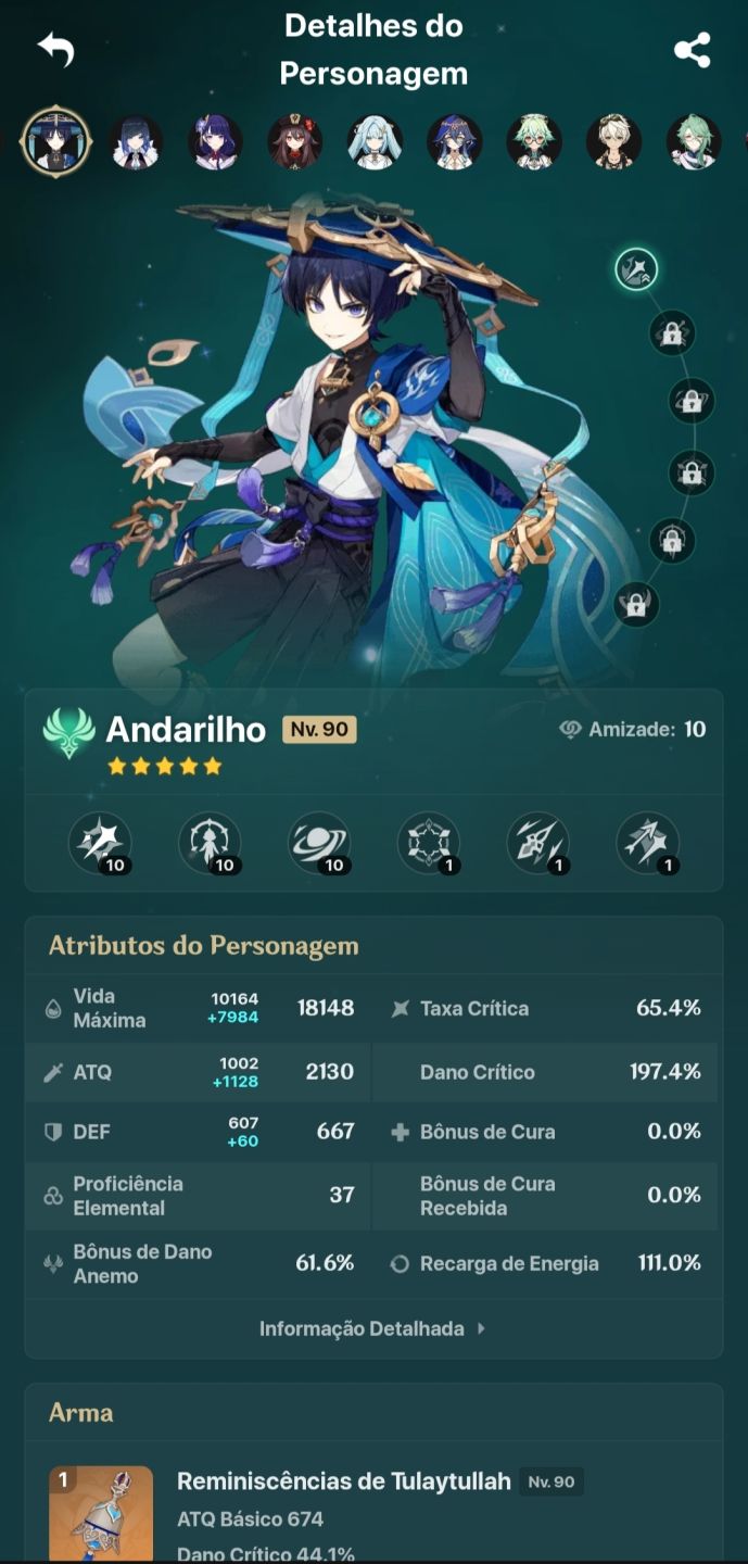 AR59 | Mavuika, Neuvillette, Yelan+Aqua, Andarilho+BIS, Nahida