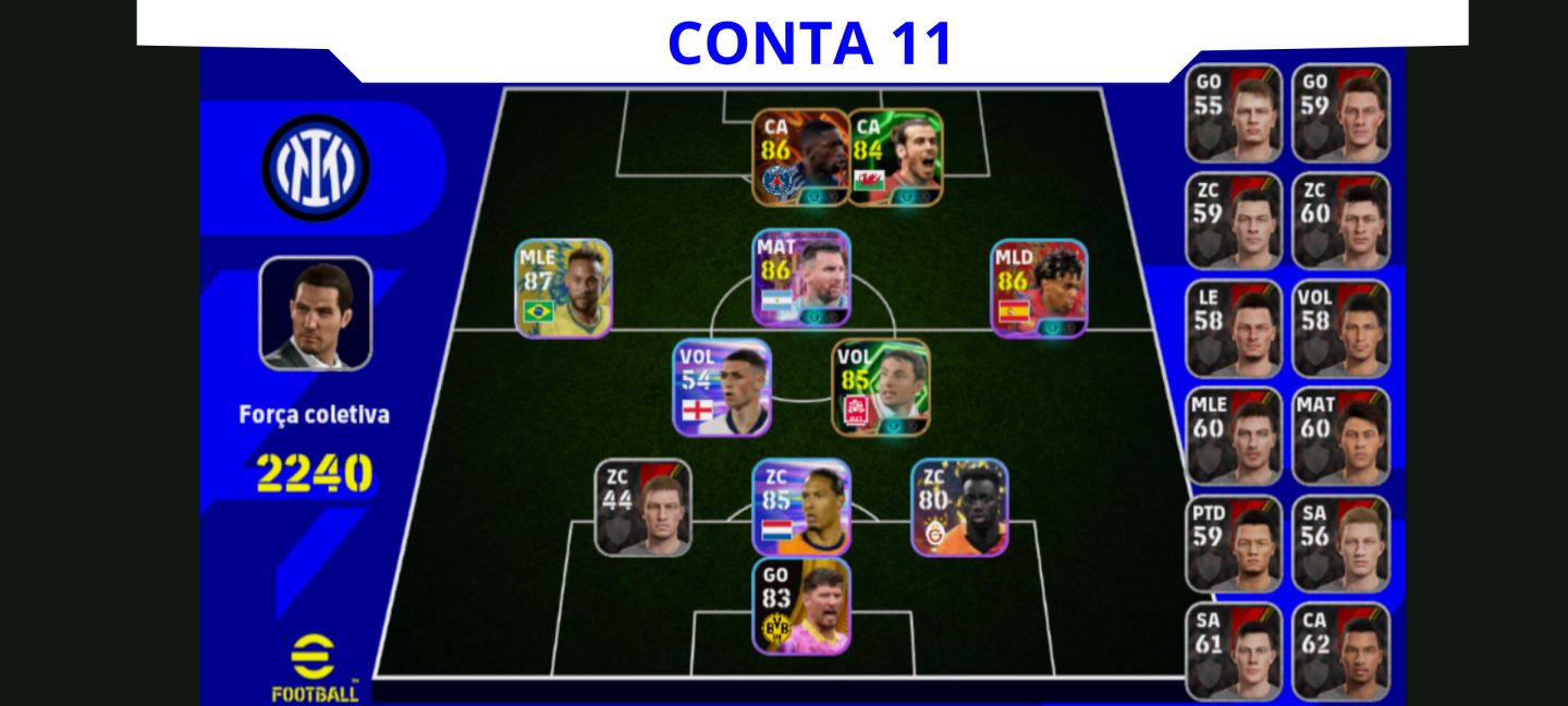 Contas eFootball Iniciais com Épicos/Big Times Garantidos!