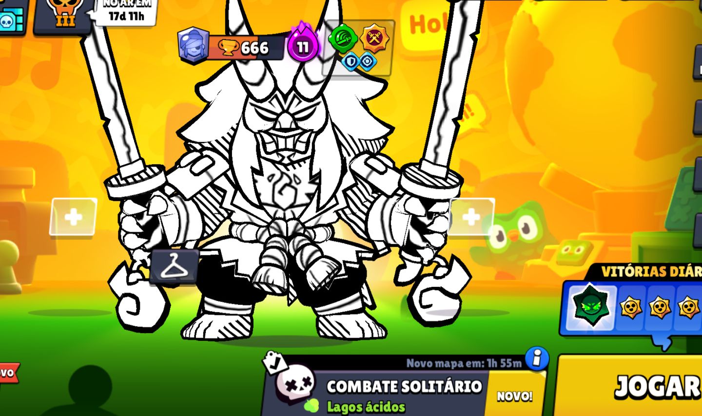 Conta brawl stars focada em skins ou por conta FF focada no feminino