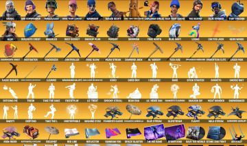 CONTA DE FORTNITE TRYHARD, TRAVIS SCOTT e 342 SKINS, S3,S4,S5,56...