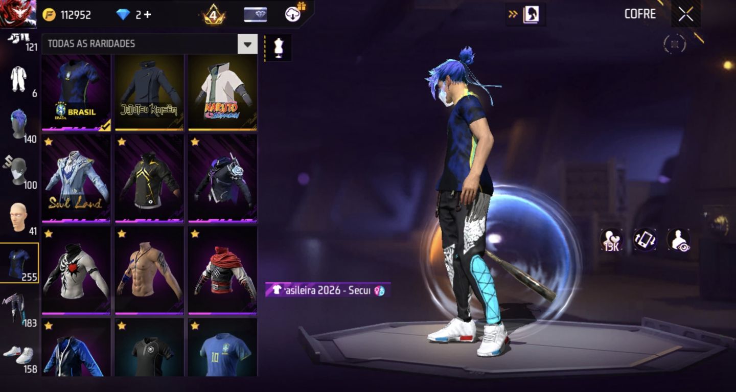 Conta com Eclipse solar, calça Angelical azul e Dunk Master