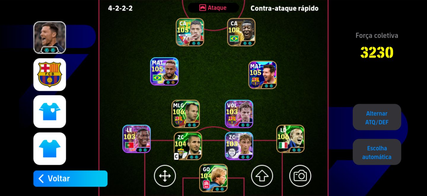 Conta efootball, a braba do Cristiano ronaldo, ibra e reus, chama