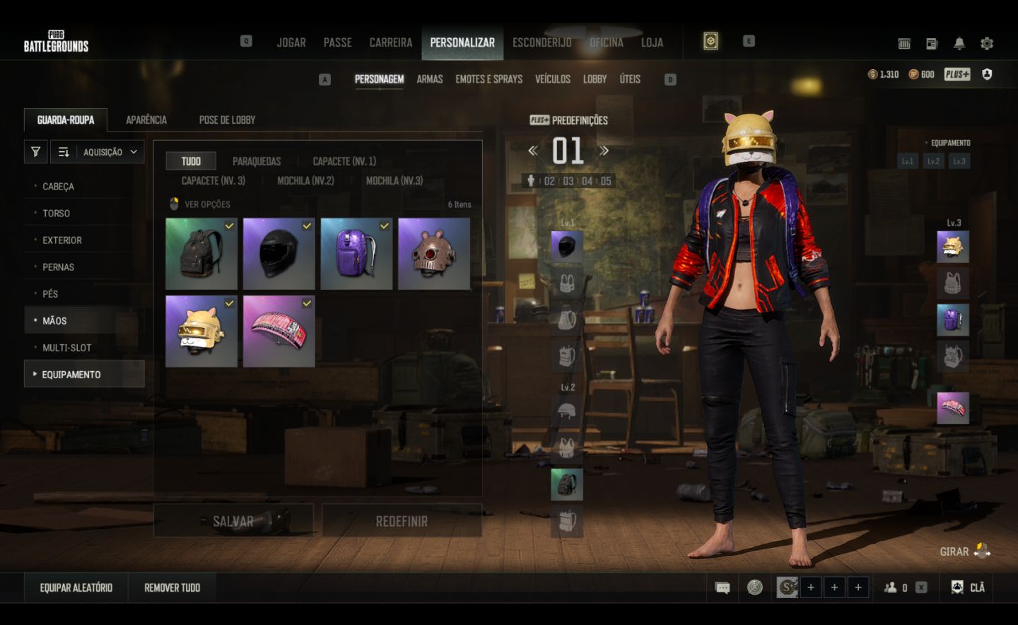 Conta PUBG Kar98k lendária + Chroma(2) + 1310 Gcoins + 463 cupons de contrabando