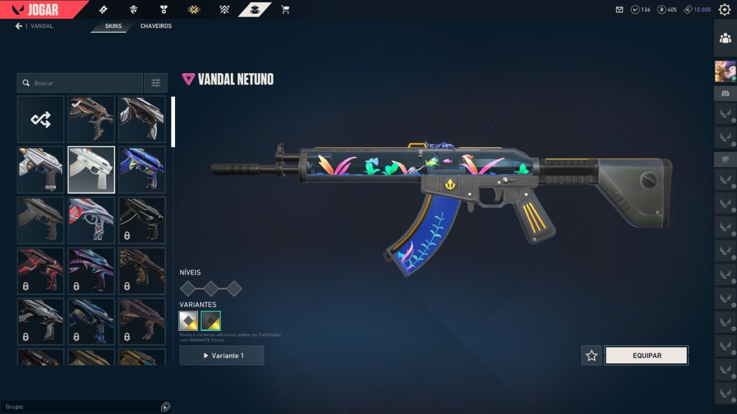 CONTA VALORANT PEAK ASCEDENTE 3 COM MUITAS SKINS TOP TIER
