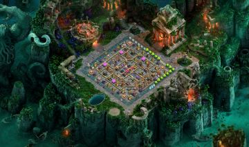 CV 18 clash of clans muito bem upada, confira nas imagens e descrição.