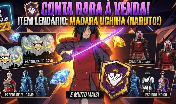 Conta gemada free fire level 70 prime 5
