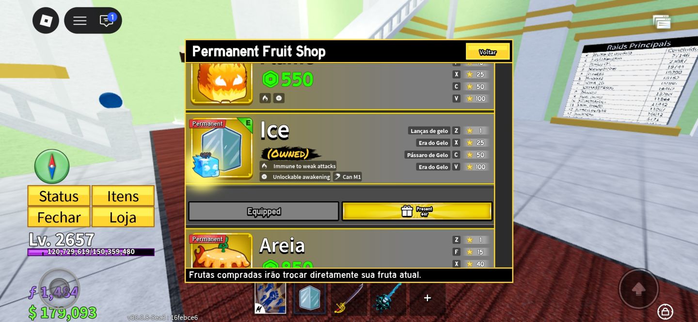 CONTA DE ROBLOX COM 40% DE DESCONTO BLOX FRUITS + KING LEGACY ENTRE OUTROS JOGOS