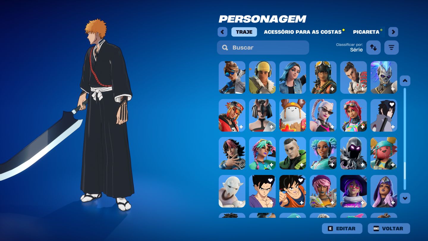 Conta fortnite com muitas skins