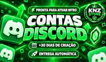 Conta Discord +30 Dias | Pronta para Nitro | Entrega Automática | Melhor Preço!