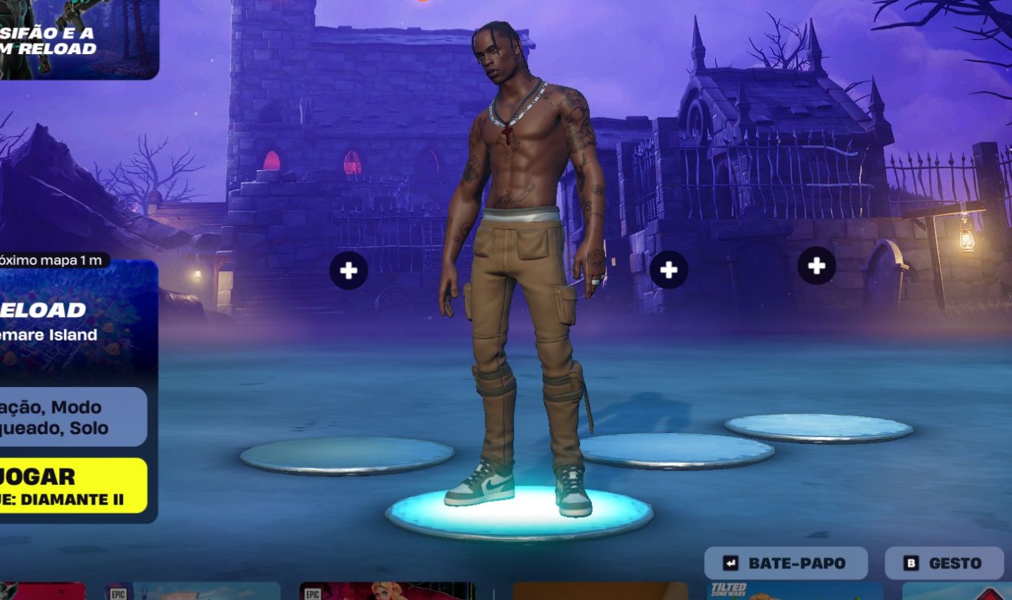 CONTA FORTNITE RARA COM TRAVIS SCOTT + SKINS TRYHARDS | SKINS EXCLUSIVAS!