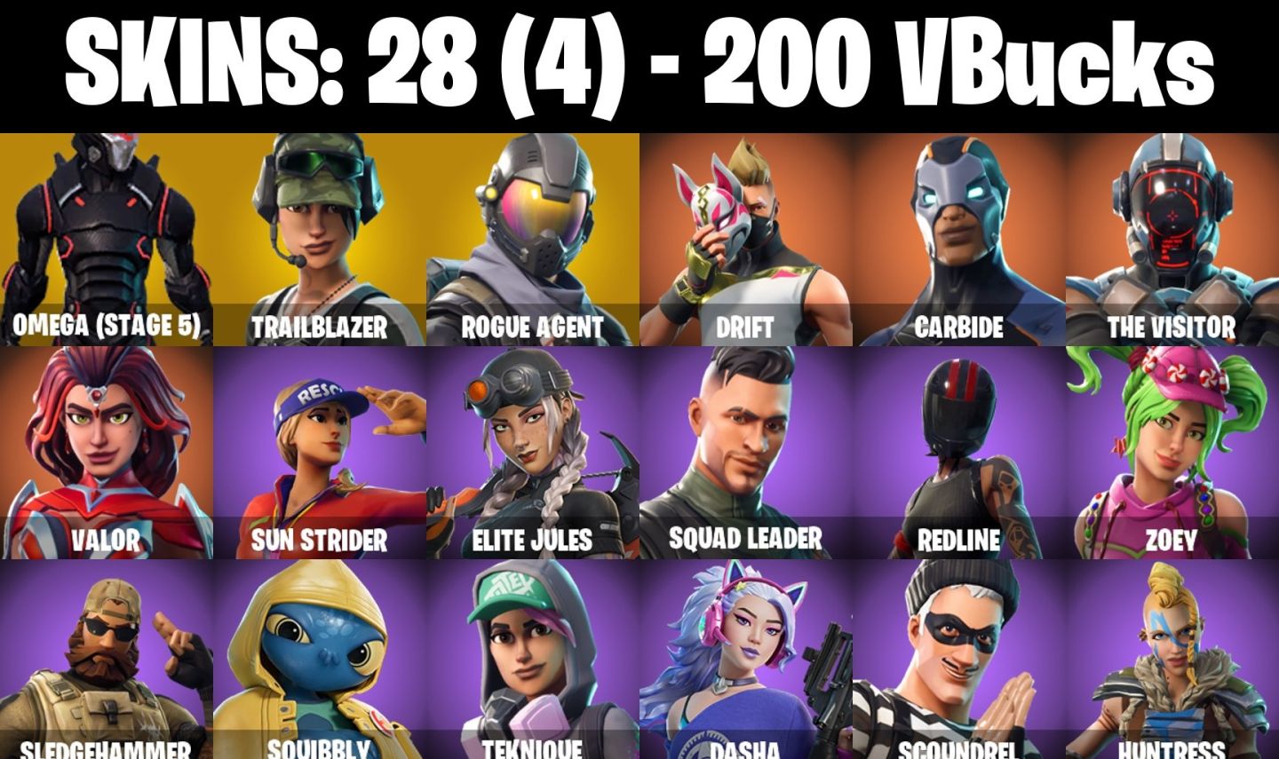 Conta Fortnite com Omega (stage 5) | Trailblazer | Rogue Agent |DrifT e 28 Skins