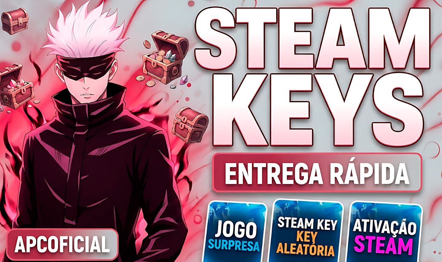 CHAVES STEAM ALEATÓRIAS | JOGOS SURPRESA PARA PC
