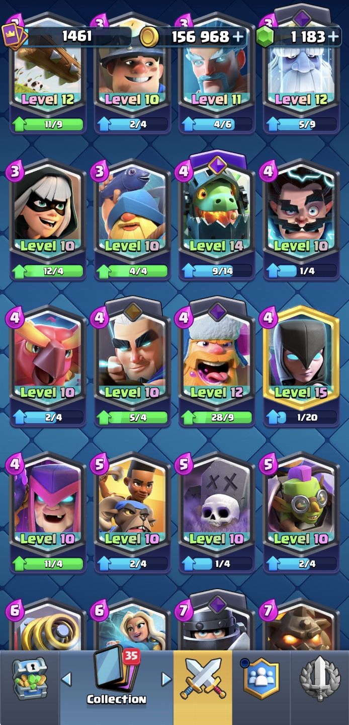 Conta de Clash Royale arena 30