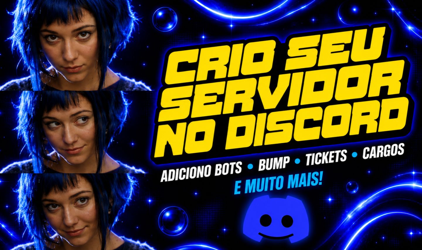 CRIO SEU SERVIDOR NO DISCORD | Bots, Tickets e Muito Mais